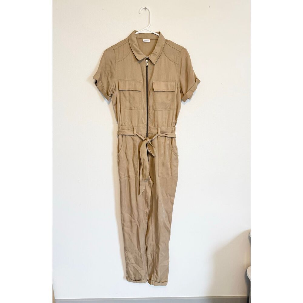 Lascana Khaki Cargo Flight Jumpsuit - Picture 2 of 6